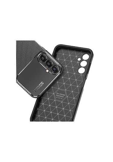 Prolysus Samsung Galaxy Uyumlu S24 Plus Kılıf Karbon Fiber Desenli Silikon Kılıf