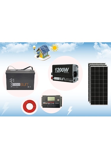 Yayla Paketi Lifepo4 Akülü Güneş Panelli Sistem