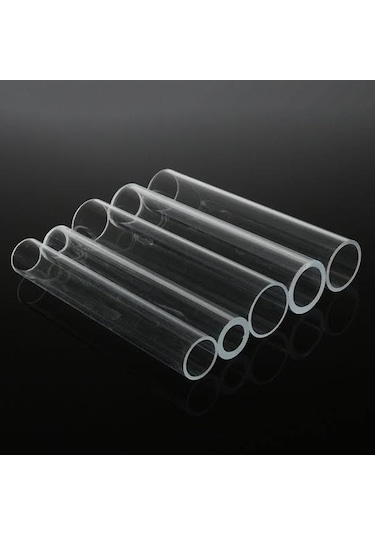 Pleksi Boru Çubuk Şeffaf Akrilik Plexiglass Boru Pleksiglas Tüp