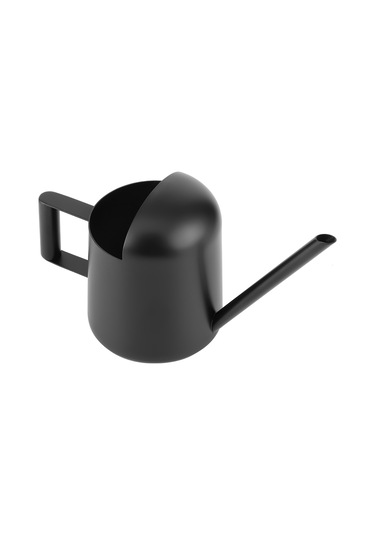 Tenfowee 300ml Siyah Paslanmaz Çelik Sulama Kavanozu - Uzun Çıkan Ağızlı, Ergonomik Kollü, Ev Ve Bahçe Bitkileri İçin Dayanıklı Sulama Aleti