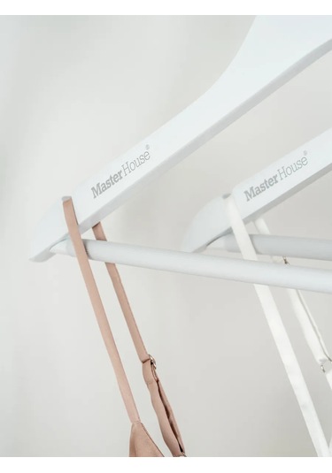 Master House Beyaz Ahşap Elyaf Askıları 141124759 Beyaz
