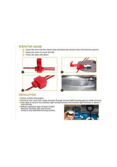 Maoyaya Araba Led Kartal Gözü Geri Vites Işığı Dc12v / 5w / 6000k / 650lm Kod Çözme İle Diğer