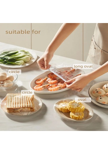 Yuntech01 Yemek Tazeliğini Koruyan 35x20 Cm, 300 Adet Paketli Lezzet Muhafaza Folyo Sarı - Beyaz