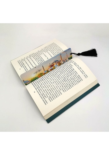 Ayasofya Baskılı, Püsküllü Kitap Ayracı Hediyelik Bookmark,ayraç-065