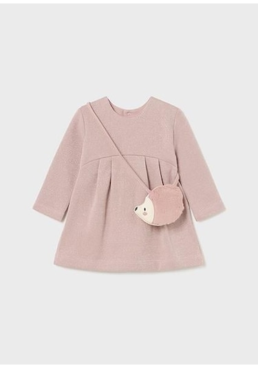 Mayoral Kız Bebek Pembe Elbise Çanta Takım 02915 Pembe