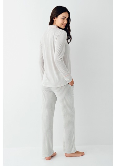 Pierre Cardin Kadın Yeşil Gömlek Pijama Pc9051-s-v1 Yeşil