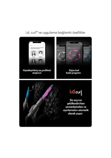 Airwrap I.d. Saç Şekillendirme Ve Kurutma Seti - Kıvırcık+bukleli Vinca Mavisi/topaz Vinca Mavisi