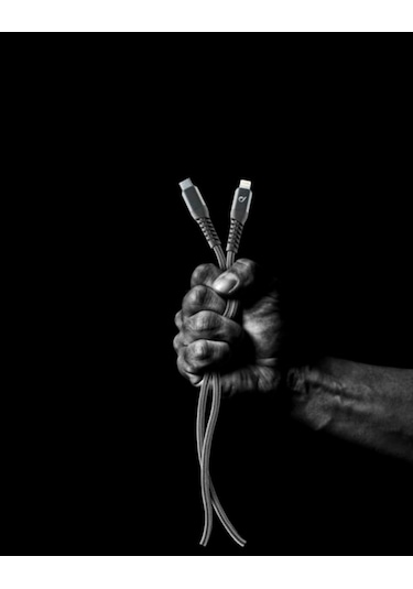 Cellularline Tetra Force Kablo Usb-C - Apple Uyumlu iOS Lightning 120 Cm-Siy
