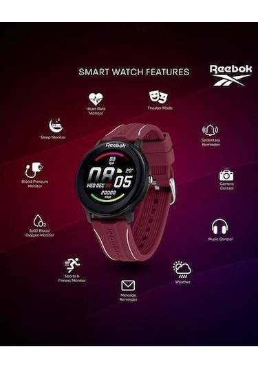 Reebok RV-ATF-U0-PBIR-BB Unisex Akıllı Kol Saati