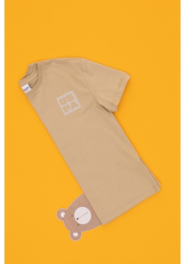 U.s. Polo Assn. Erkek Çocuk Kum Tişört Basic 50295447-vr085 Kum