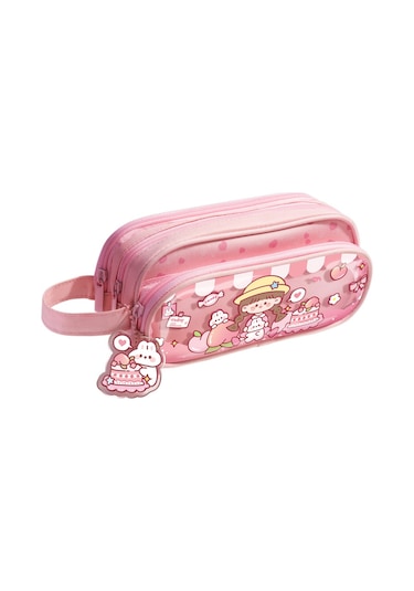 Öğrenciçok Fonksiyonlu Çiftçi Katmanlıkılırtasiye Çantasışeftali Küçük Sarışapka Pembe