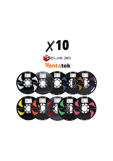 Elas 3d Pla Pro Filament 1.75mm 10 Kg Kampanya Paketi 10 Kg