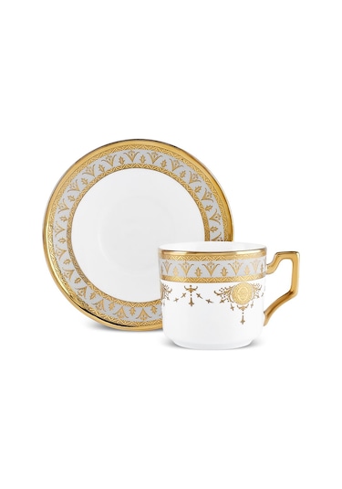 Karaca  Tuğra 6 Kişilik Kahve Fincan Takımı 100 Ml