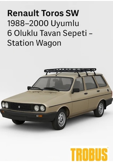 Renault Toros Sw 1988-2000 Uyumlu 6 Oluklu Tavan Sepeti - Station