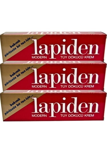 Lapiden Klasik Kırmızı Tüy Dökücü Krem 40gr 3 Adet