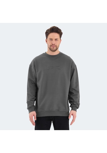 Slazenger VADIK Oversize Erkek  Haki Sweatshirt