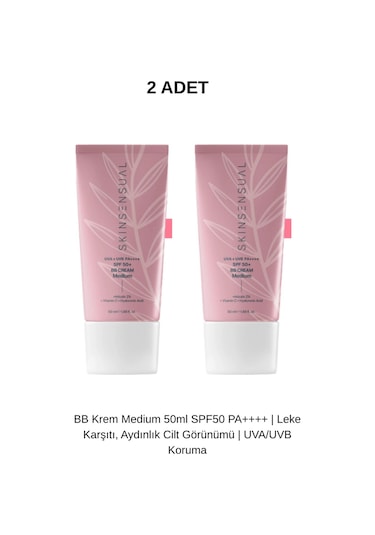 Skin Sensual Bb Medium Spf50+ 50ml 2 Adet .