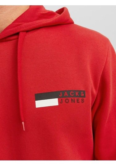 Jack & Jones Essentials Jjecorp Logo Sweat Hood Play Noos Erkek Sweatshirt 12233599-true Red Kırmızı Jack & Jones Essentials Jjecorp Logo Sweat Hood Play Noos Erkek Sweatshirt 12233599-true Red Kırmızı