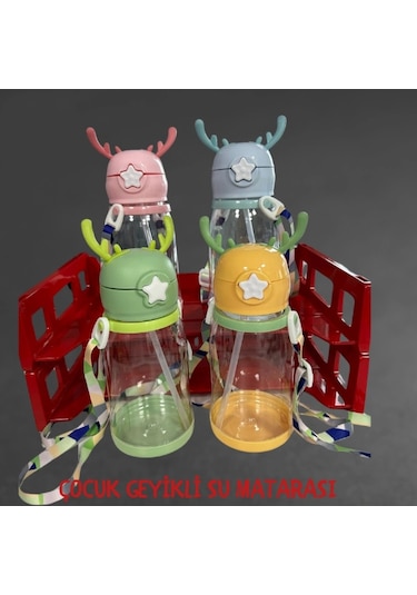 Geyikli Çocuk Suluk Ve Matarası 500 Ml - Pembe