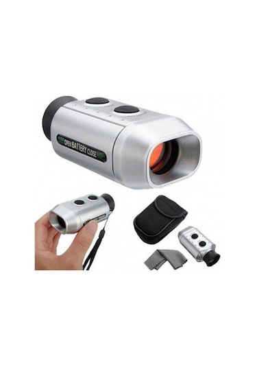 Nikula Dijital Mesafe Bulucu Dürbün 7x18 Golf İçin Golfscope Gümüş