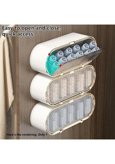 İç Çamaşırı Saklama Kutusu Çoraplar Külotlar Sütyenler Külot Tutucu Sarı