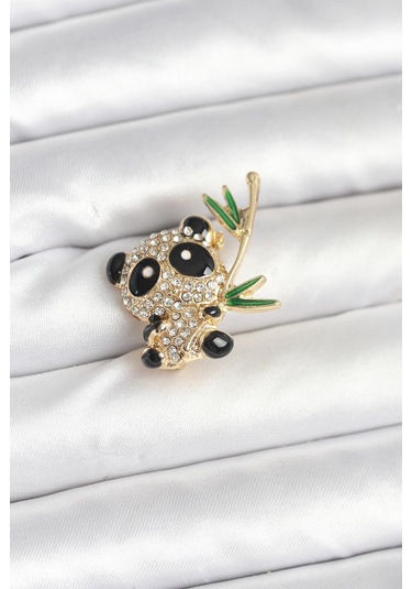 Panda Model Broş Çok Renkli
