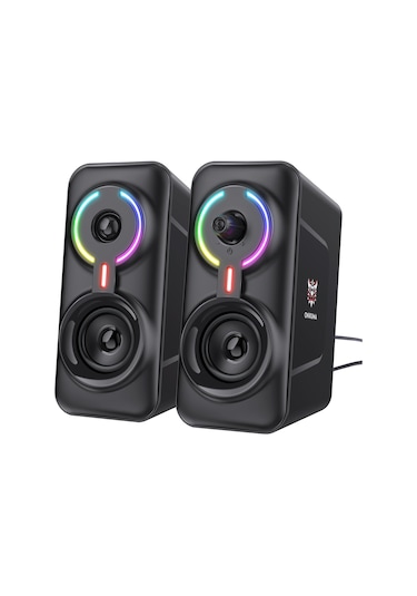 Tenfowee Onıkuma L6 Taşınabilir Bluetooth Ve Kablolu Rgb Masaüstü Subwoofer Hoparlör Seti, Oyun Ve Ev Kullanımı İçin