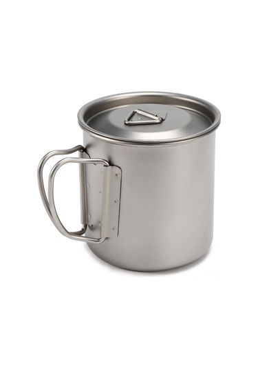 Mufunye Titanyum Bardak 400ml - Hafif Ve Dayanıklı, Ev Ve Doğa Aktivitesi İçin Kamping, Dağa Çıkma, Piknik Gümüş