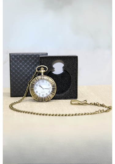 Büro Ev Ofis Hediyesi İçin Kutulu Antik Modern Figür Köstekli Saat