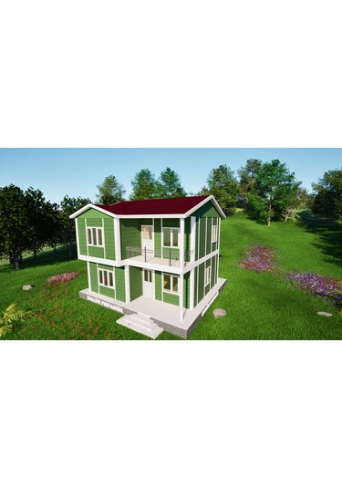 Ballife Prefabrik 105 M2 Standart Dubleks Prefabrik Konut