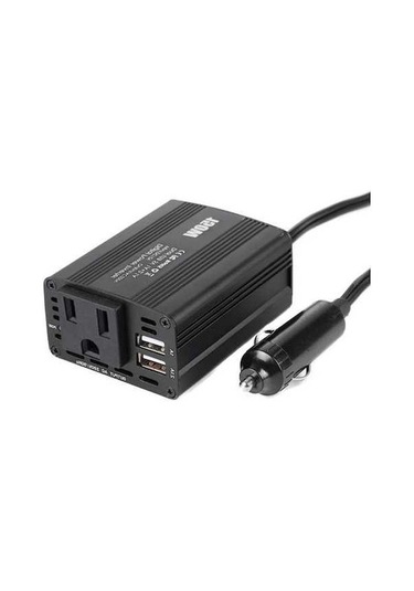 Trendooze 150w Çift Usb 12v-110v Araç İnvertörü, Alüminyum Kasa Ve Hızlı Soğutma