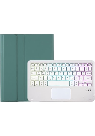 Samsung Uyumlu Galaxy Tab S9 Dokunmatik Arka Işık Bluetooth Klavye Deri Tablet Kılıfı Kalem Tutuculu