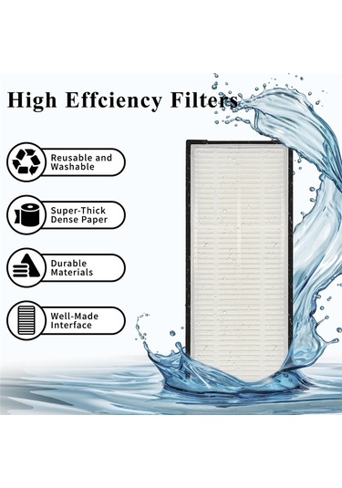 Snoweagle Roborock S8 Pro Ultra/s8+/s8 İçin 14 Adet Yıkanabilir Filtreli Yan Fırça