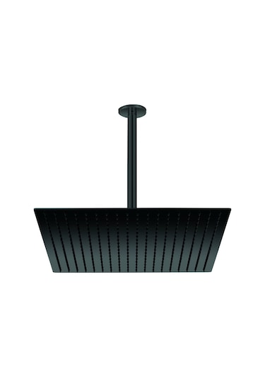 Gpd Ankastre Duş Başlığı Kare Slim Metal 40x40 Cm Siyah Ads23-s Siyah