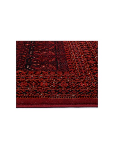 Afgan Türkmen Otantik Desenli Dokuma Kırmızı Oturma Odası Salon Mutfak Halısı Yolluk 0024a Kırmızı