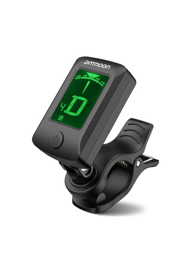 Ammoon At-07 Dijital Elektronik Clip-on Tuner Gitar Kromatik Siyah