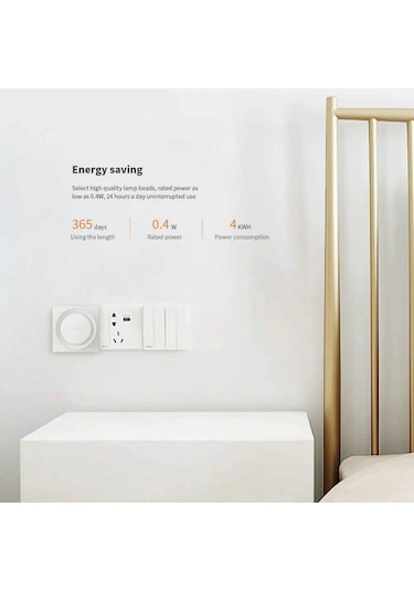 Xıaomı Yeelight Led Gece Lambası İnsan Vücudu Işık Sensörü İle Acil Durum Lambası Akıllı Kapalı Yatak Odası Aydınlatması İçin Us Plug Diğer