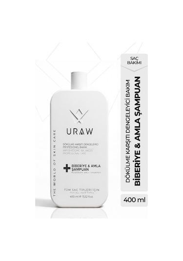 Uraw Biberiye & Amla Özlü Saç Bakım Şampuanı 400 ML