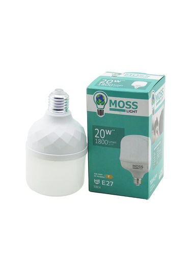 Moss Lıght Ms-3095 20w Torch Led Ampul Plastik E27 1800lumen 5.000 Saat Ömür Ip20 220-240v Ac
