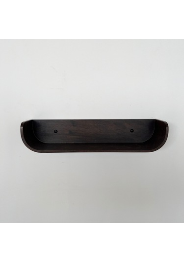 Dekoratif Ahşap Tasarım Duvar Rafı Ceviz