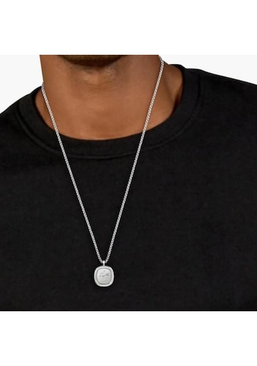 Lacoste Lacj2040410 Erkek Kolye Gri