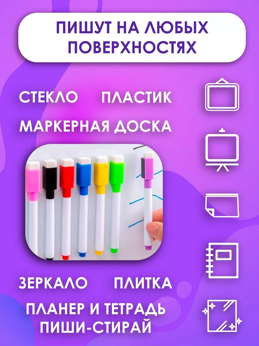 Magburg Su Bazlı, Silinebilir Beyaz Tahta Kalemleri 142474029 Mavi