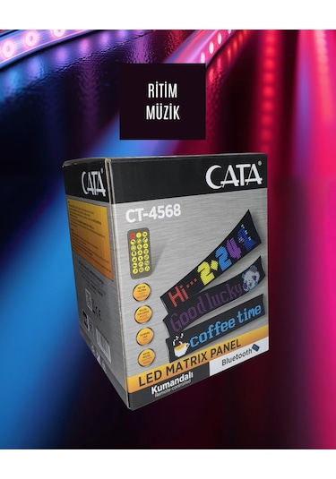 Cata Ct-4568 Led Matrix Panel Kumandalı - Bluetooth