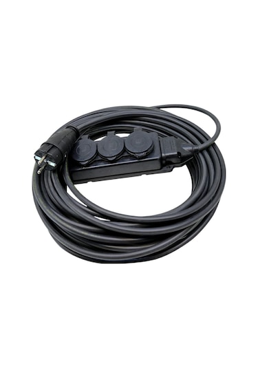 Siyah Kablo CCA Kaçuk 3'lü 10 Metre