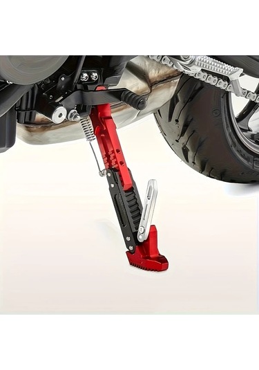 Xuweiwei Red Alüminyum Alaşım Yan Sehpa Seti, Kaymaz Dayanıklı Ayarlanabilir Yükseklik Çeşitli Modeller İçin Uygun Park Güvenliği Artırır