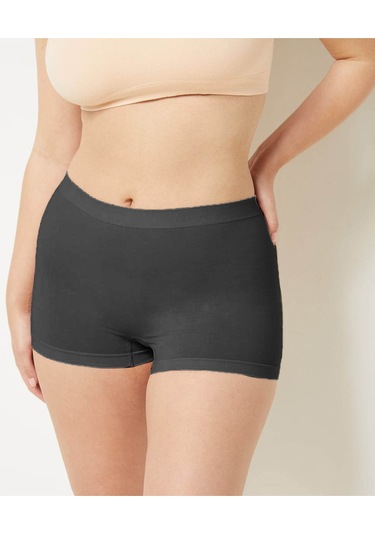 Moncorno Model Toparlayıcı Ve İz Yapmayan İz Belli Etmeyen Korseli Külot Koyu Gri Renk Koyu Gri