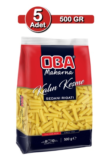 Oba Kalın Kesme Makarna 500 G X 5 Adet Ekonomik Çoklu Paket