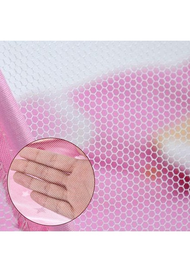 Katlanabilir Bebek Cibinlik Sineklik Seti, 92 cm - Pembe