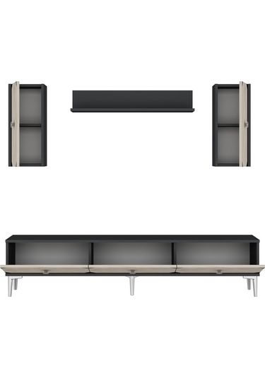 Tvr1897ats Alfa Tv Ünitesi Takımı Antrasit-beyaz-silver 180cm