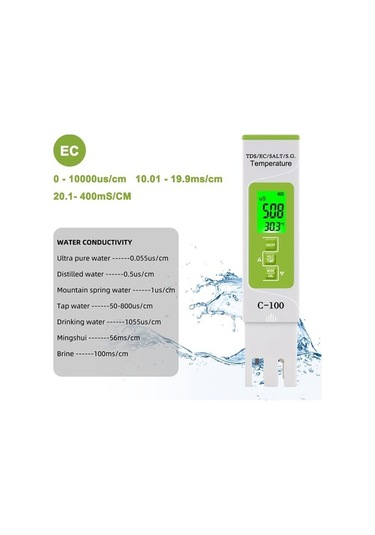 Novahub Portatif Kalem Tipi Ph Ölçer Akvaryum & Yüzme Havuzu Su Kalitesi Test Cihazı